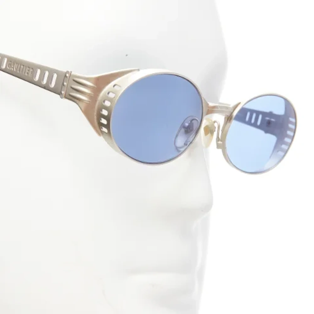Jean Paul Gaultier Pre-owned Metal sunglasses Blue Dames