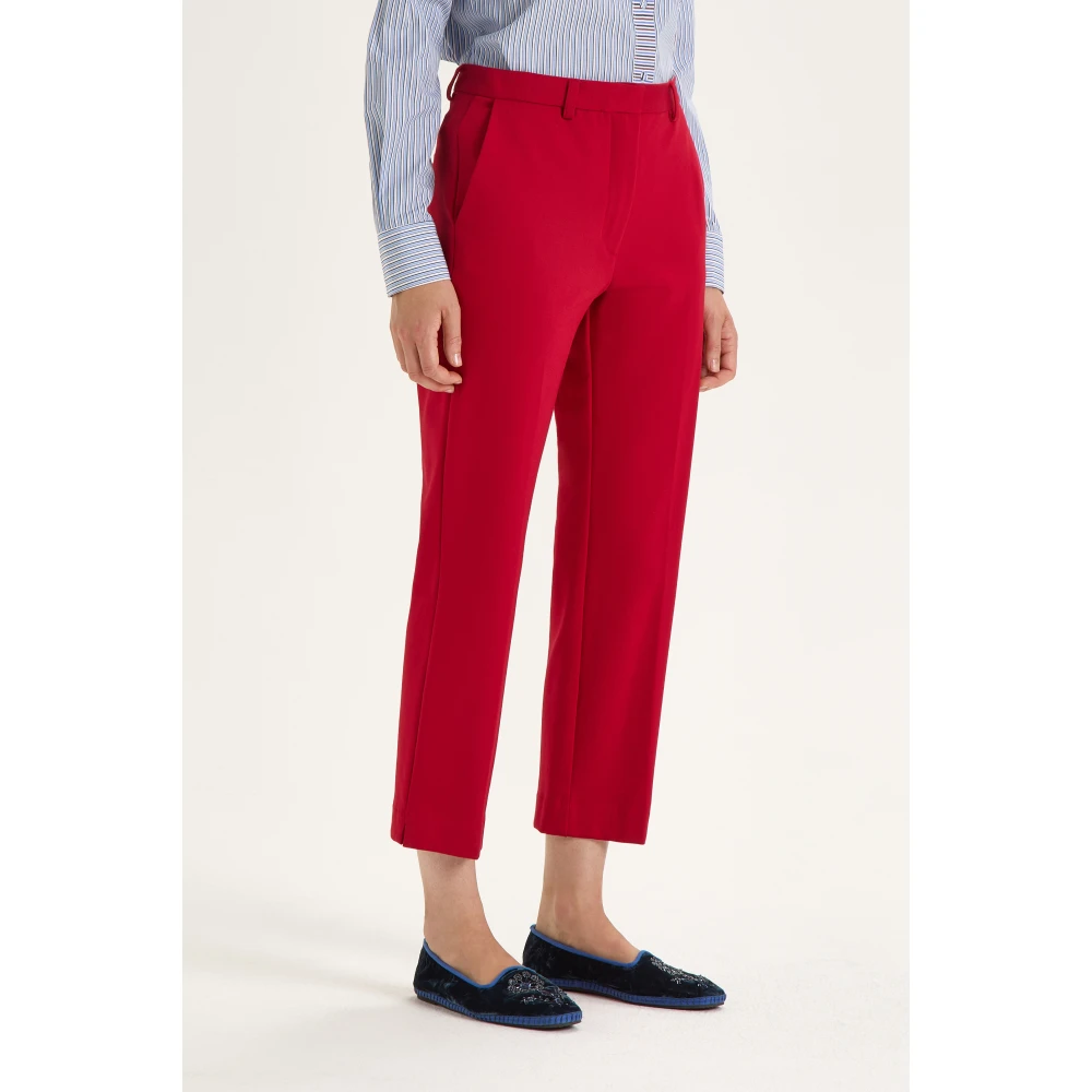 Maliparmi Comfy Jersey Broek Red Dames