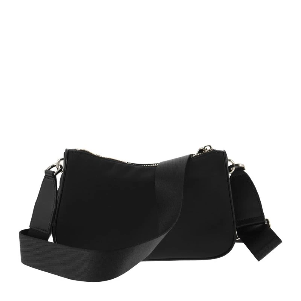 Michael Kors Jet Set Medium Nylon Crossbody Bag Black Dames