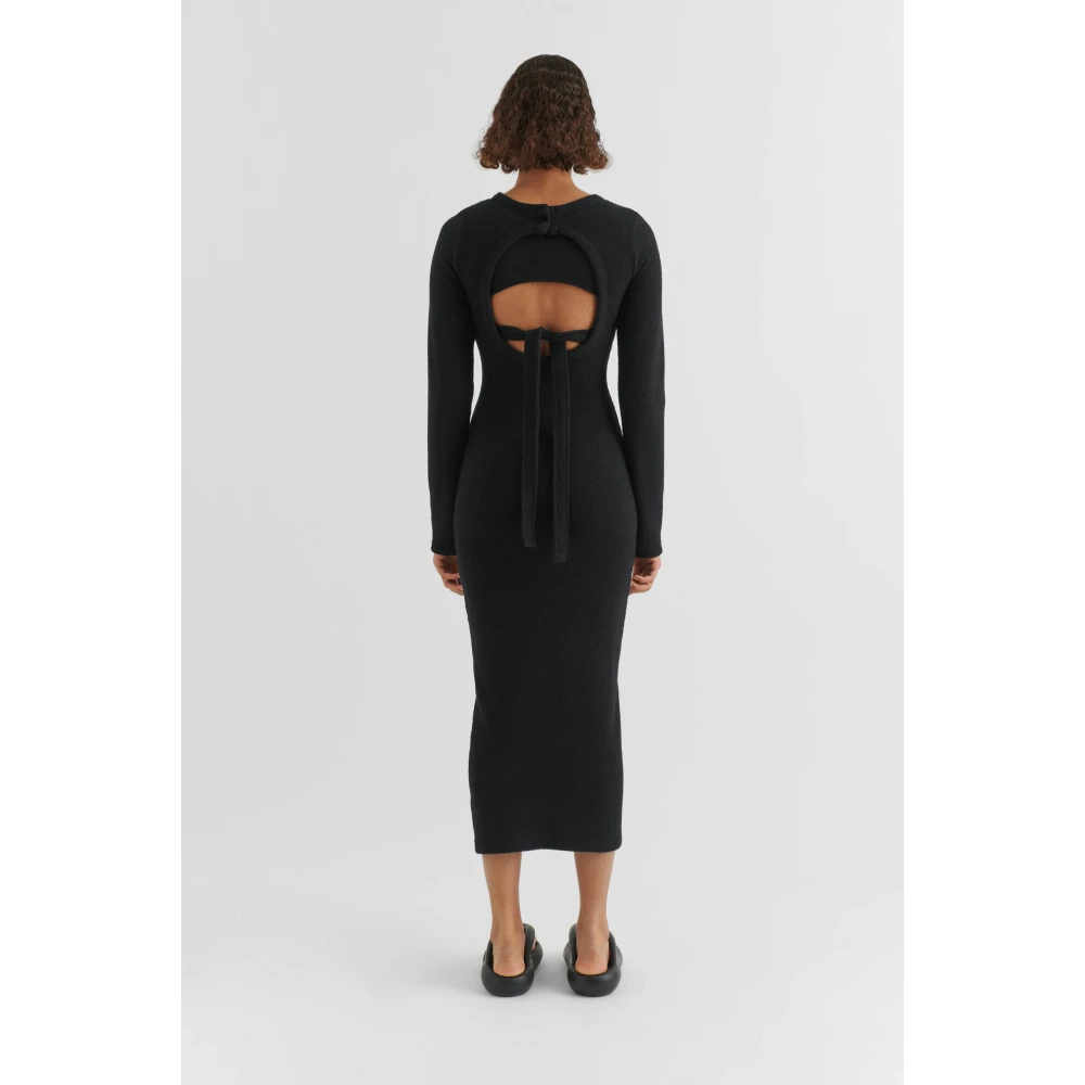 Axel Arigato Fleur Open Rug Jurk Black Dames
