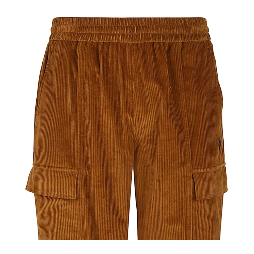 Marcelo Burlon Bruine Fluwelen Broek voor Heren Brown Heren