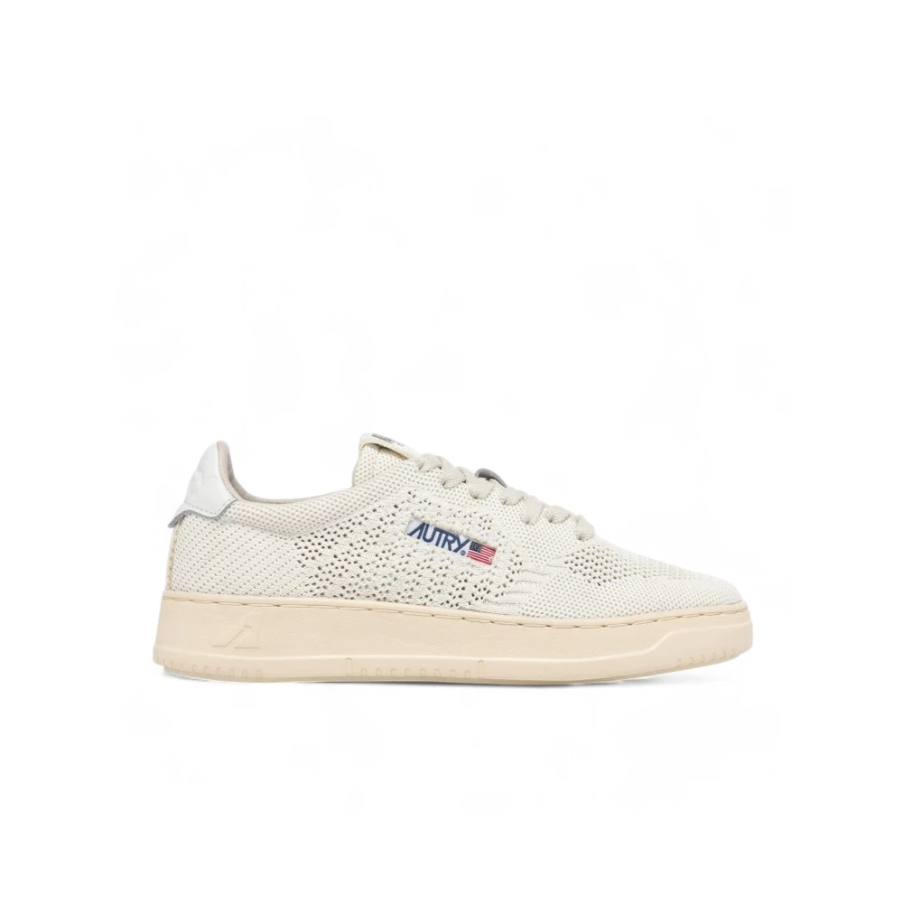 Autry Men's White Medalist Easeknit Low Sneakers