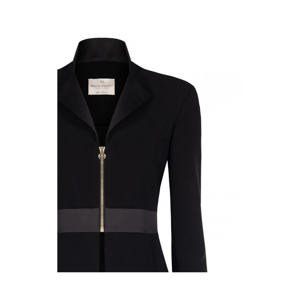 RINASCIMENTO Elegante Jas Collectie Herfst Winter 2024 25 Black Dames