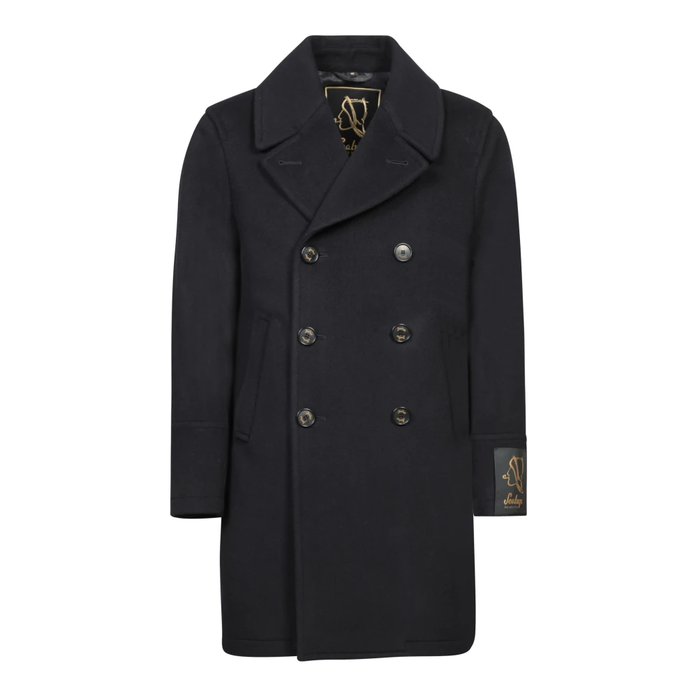 Sealup Blauwe Driekwartjas Elegante Stijl Blue Heren