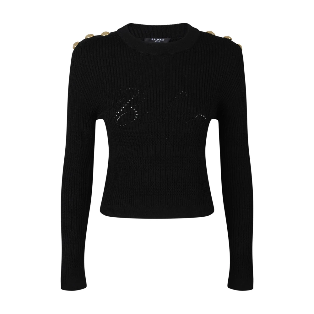 Knitwear > Round-neck Knitwear - - Balmain - Modalova