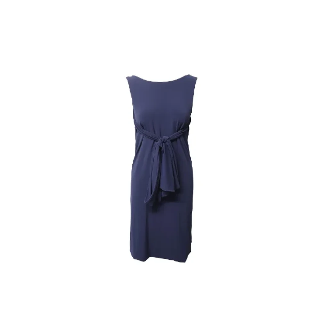 Valentino Vintage Pre-owned Acetate dresses Blue Dames