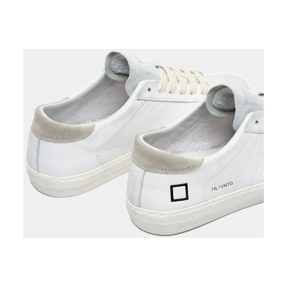 D.a.t.e. Witte Leren Lage Sneaker White Dames