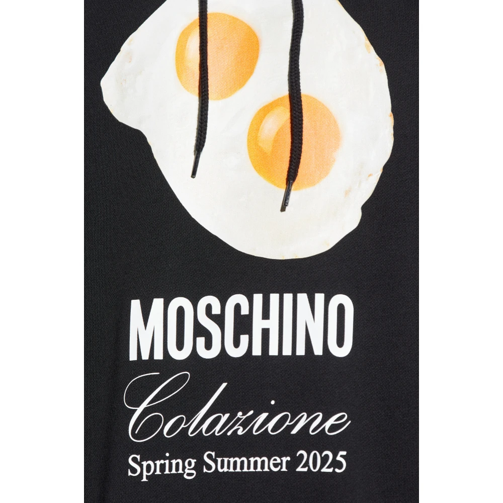 Moschino Hoodie Black Heren