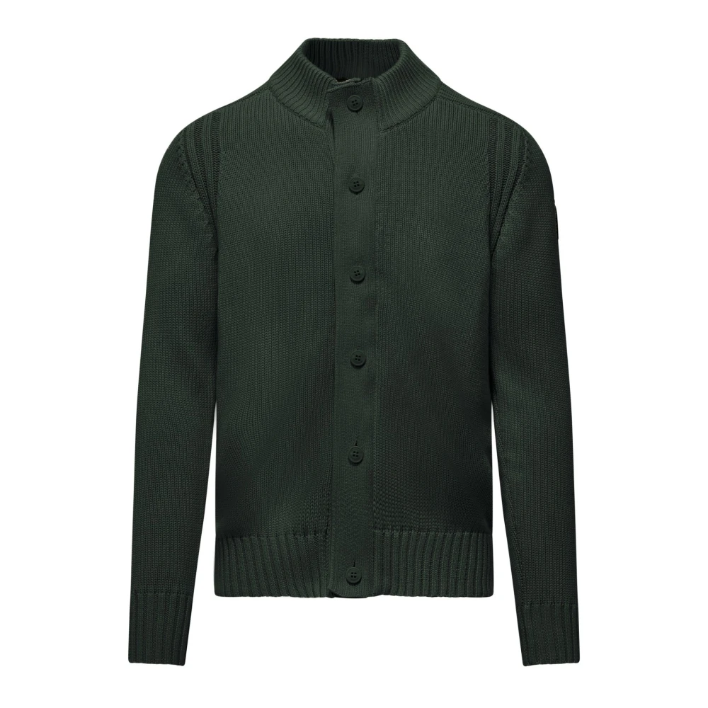 BomBoogie Hoge hals Cardigan Green Heren