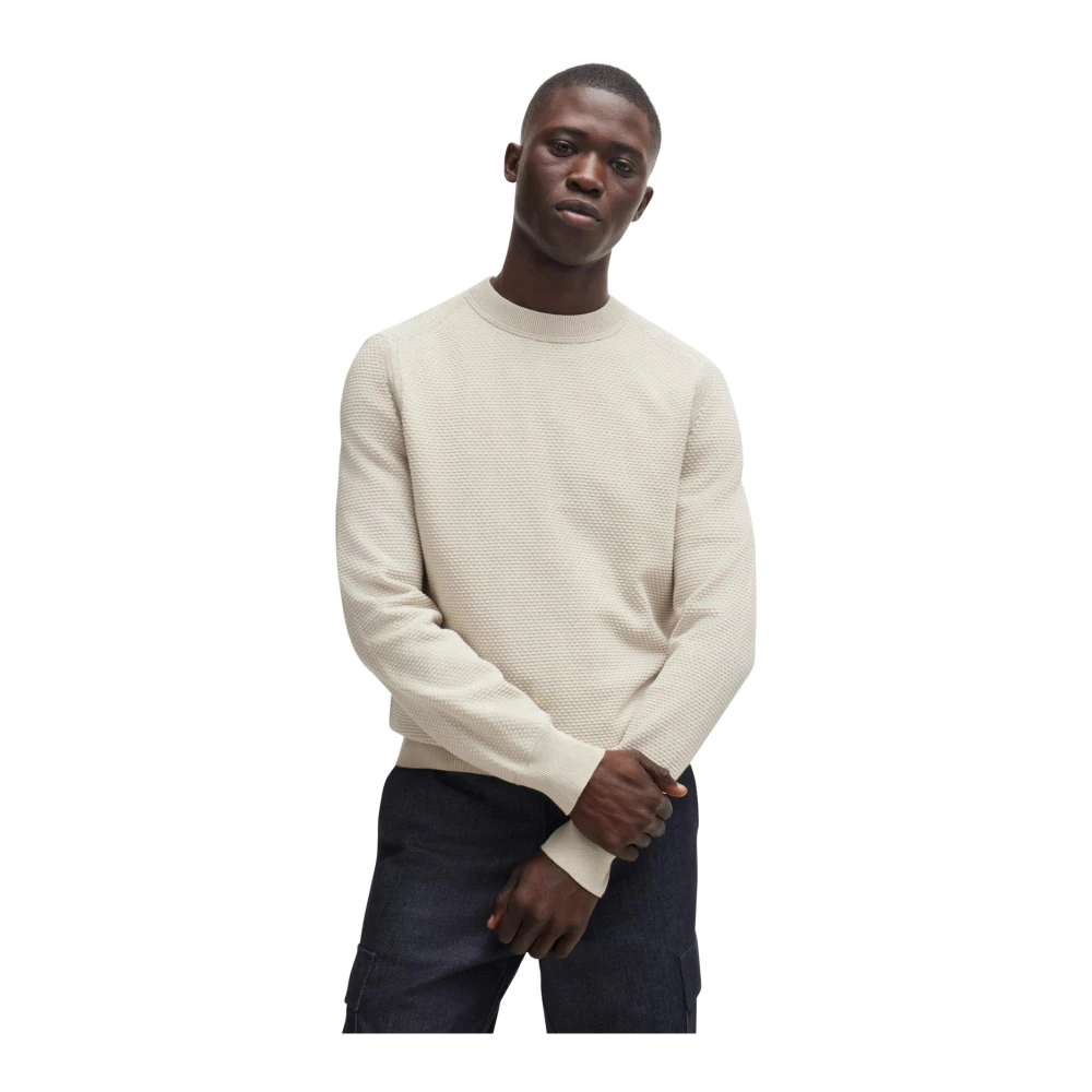 Hugo Boss Beige Trui Beige Heren