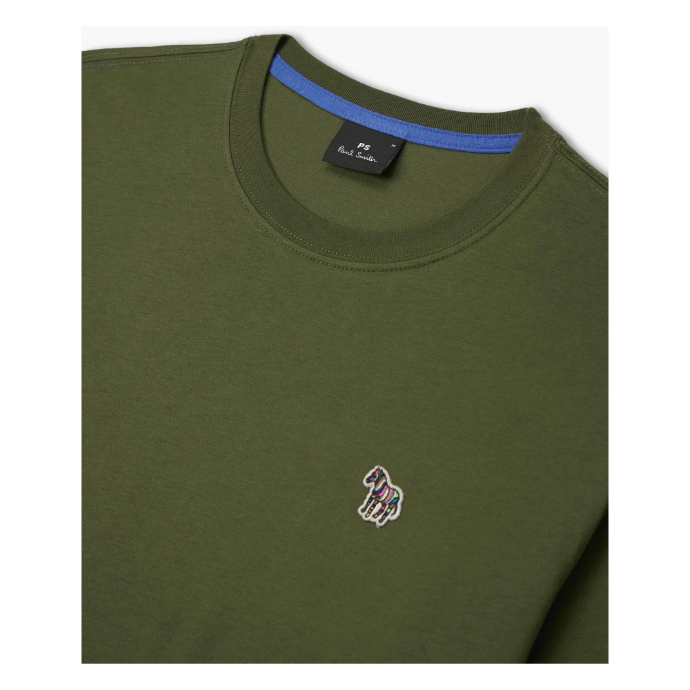 PS By Paul Smith Groene Zebra Katoenen T-shirt Green Heren