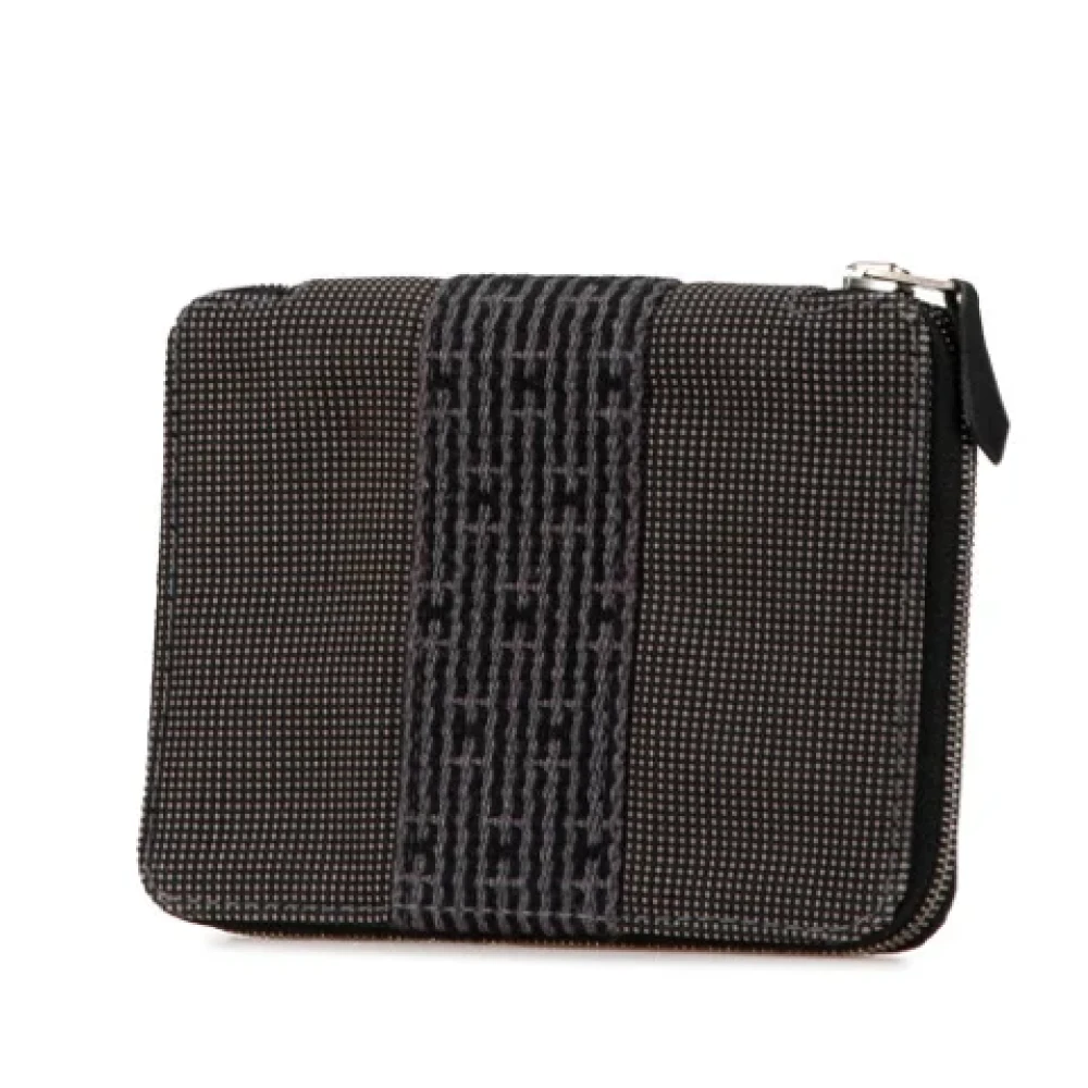 Hermès Vintage Pre-owned Canvas wallets Black Dames