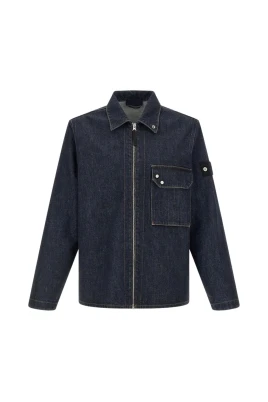 Bomberjacka i bomullsdenim