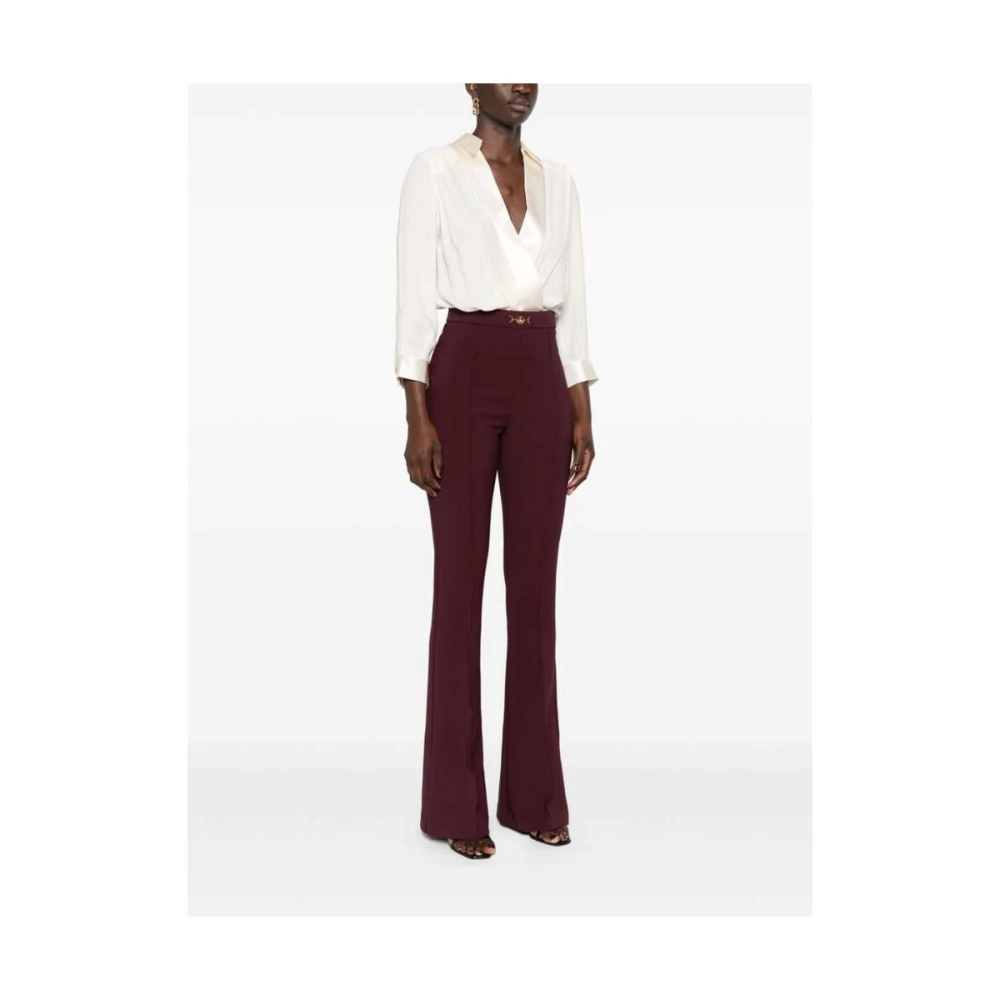 Elisabetta Franchi Zijde Blend Jumpsuit met Kruishals Multicolor Dames