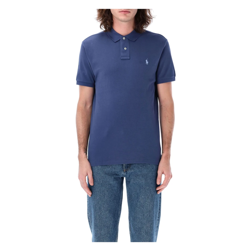 Polo Ralph Lauren Iconisch Mesh Polo Shirt Blue Heren