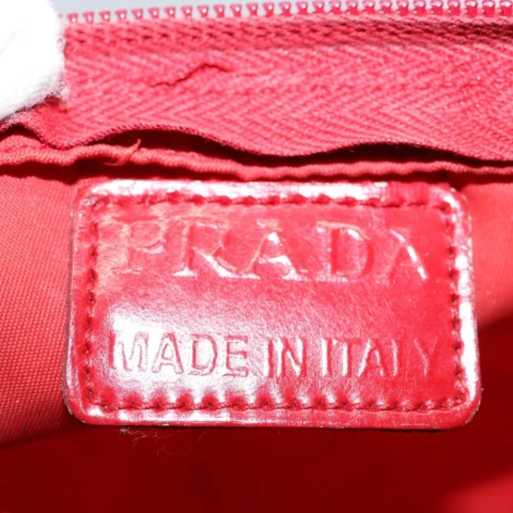 Prada Vintage Pre-owned Fabric clutches Red Dames