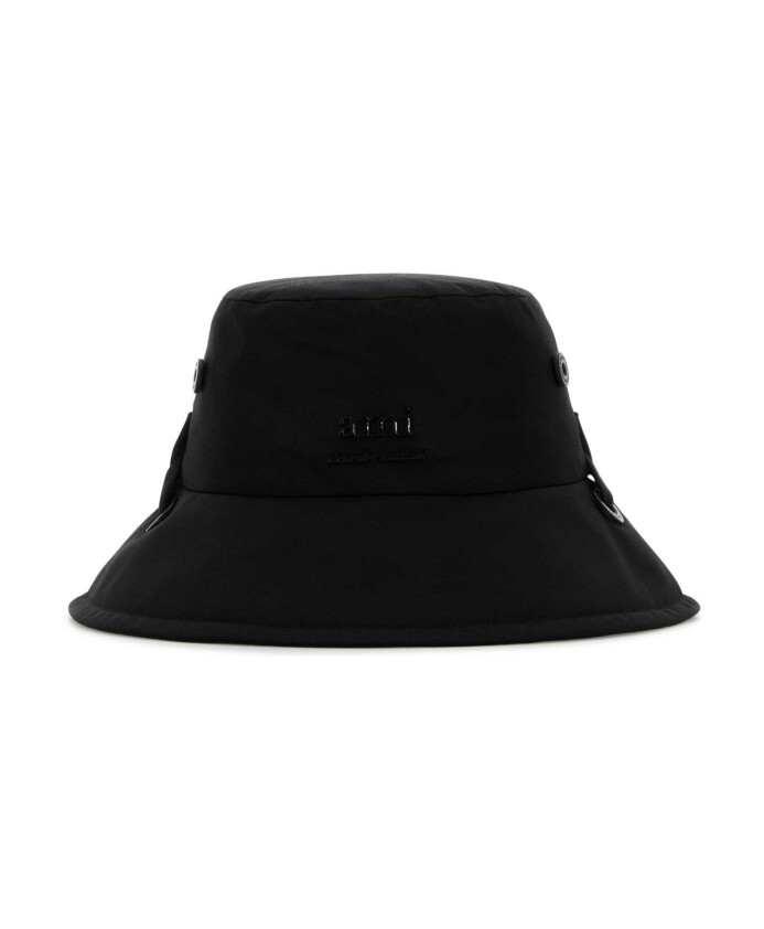 chapeau-seau-en-polyester-noir