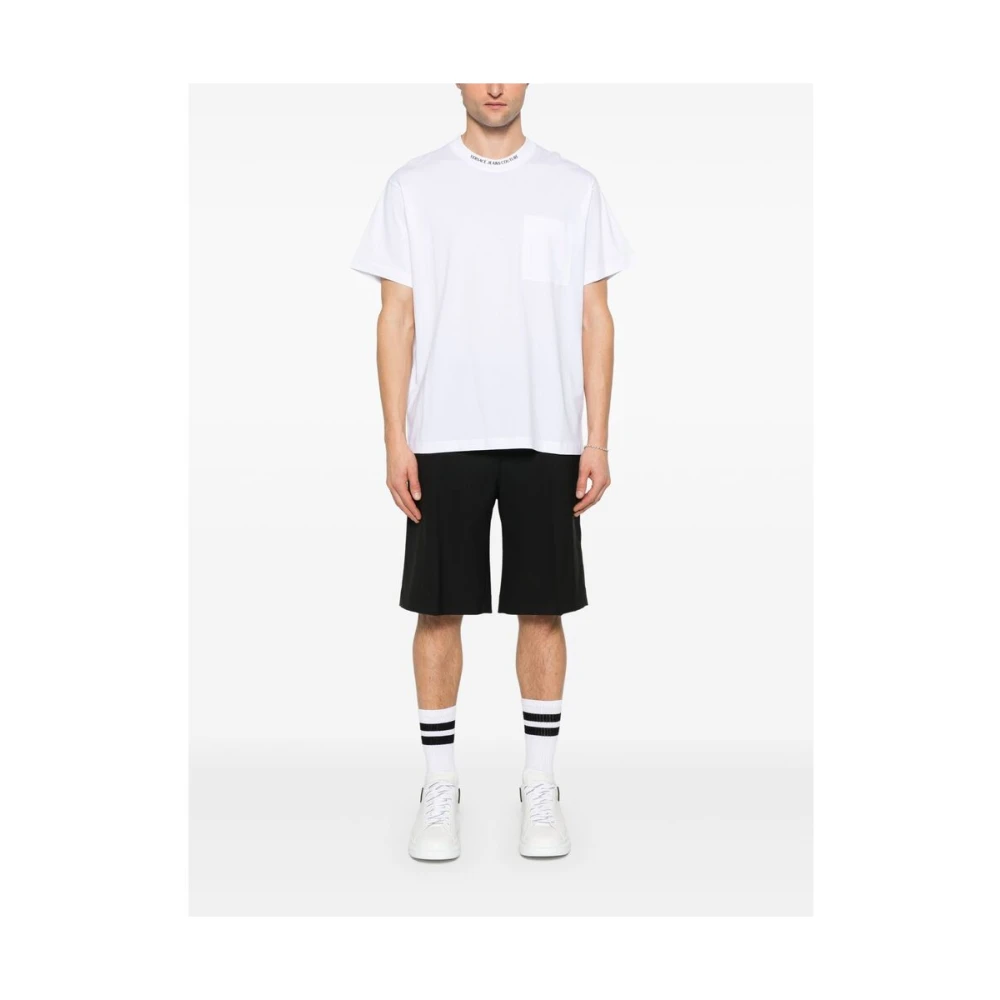 Versace Jeans Couture Witte Crew Neck Zak T-shirt White Heren