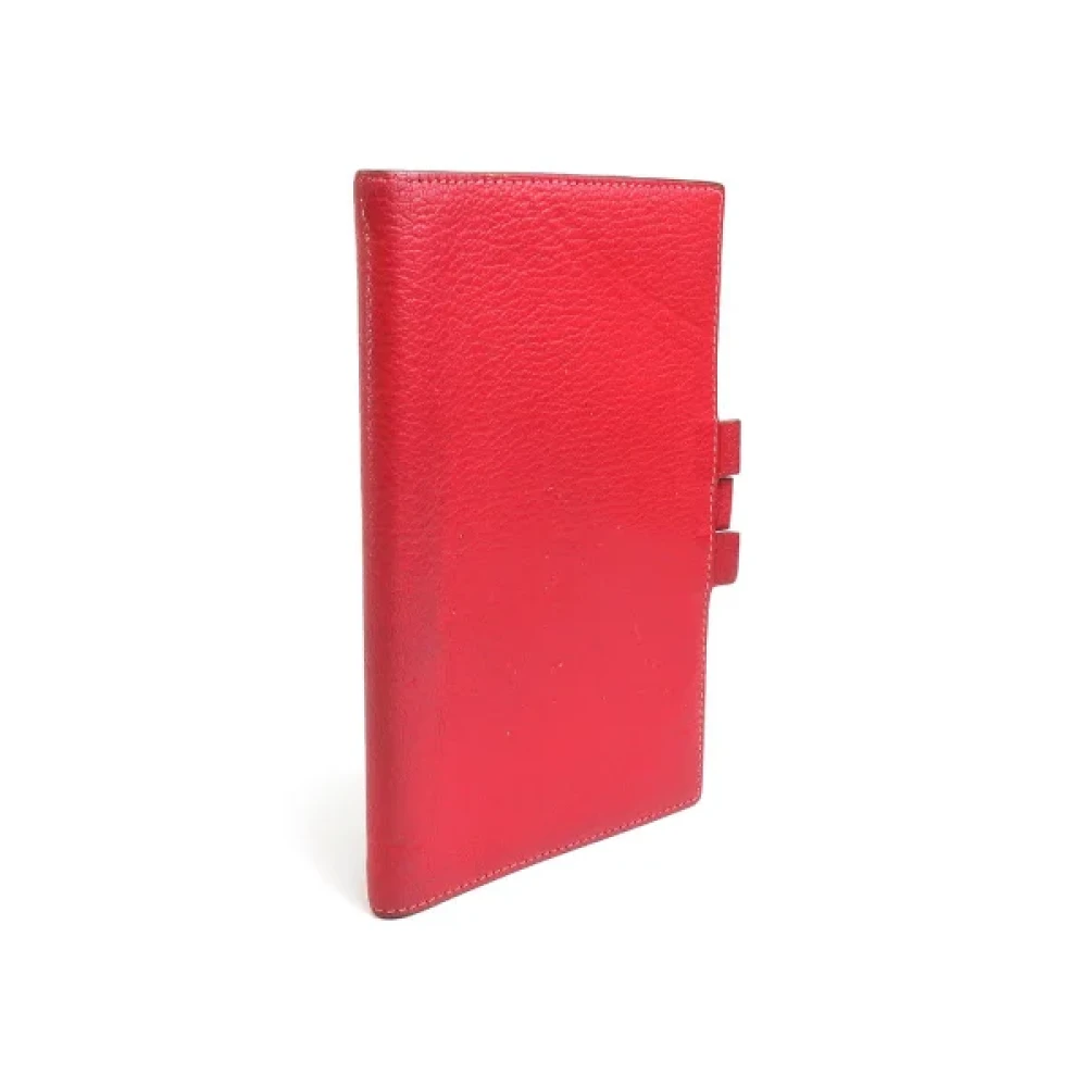 Hermès Vintage Pre-owned Leather wallets Red Dames