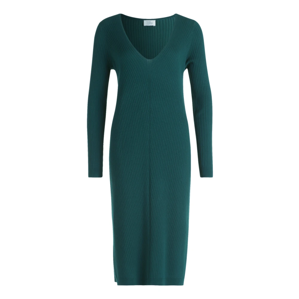 Vera Mont 3 4 Lengte Gebreide Jurk Green Dames