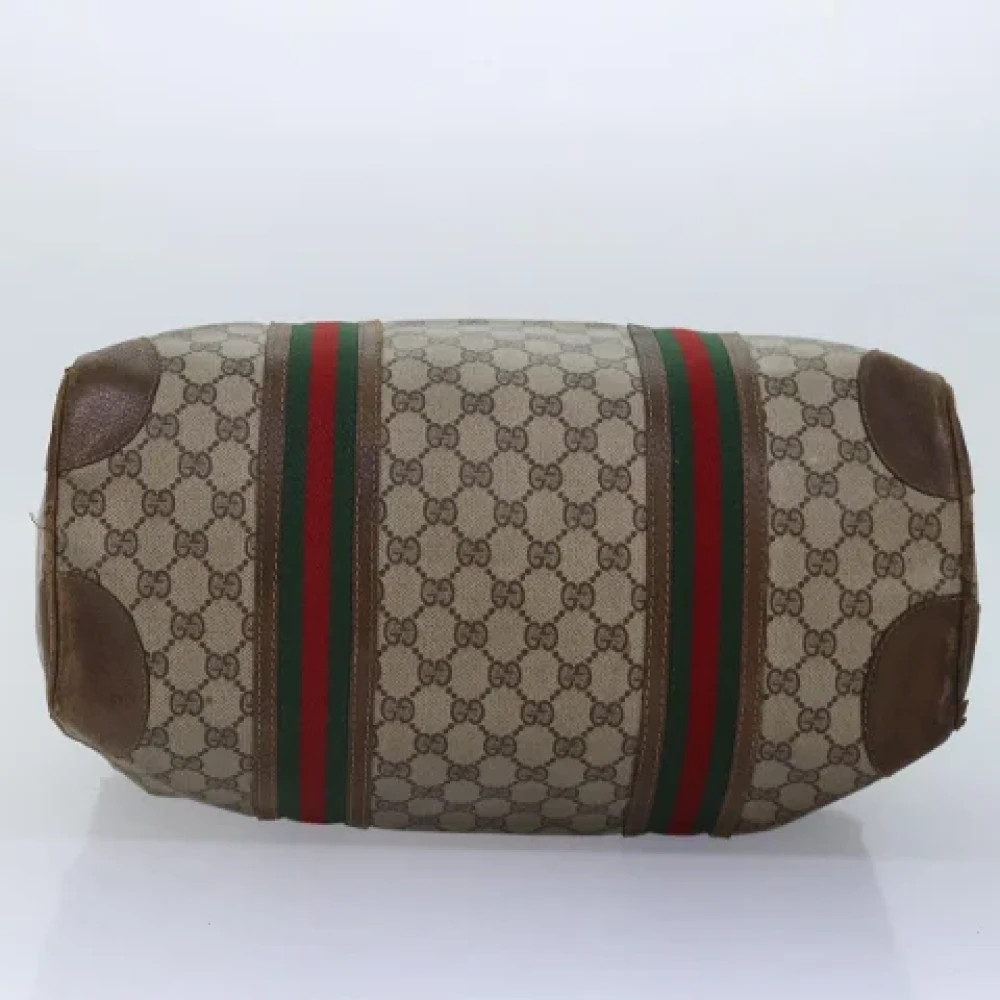 Gucci Vintage Pre-owned Leather handbags Beige Dames