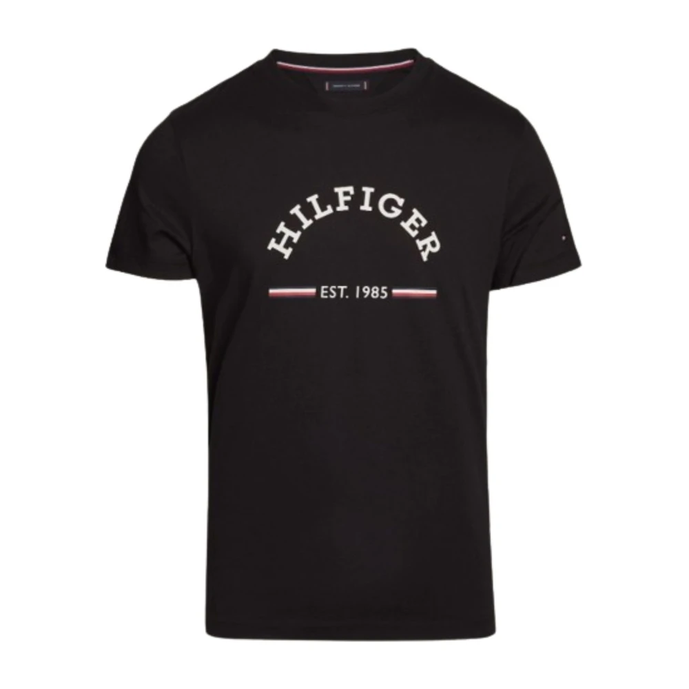 Tommy Hilfiger Heren RWB Arch Grafisch T-shirt Black Heren
