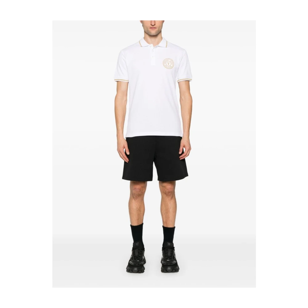 Versace Jeans Couture Wit Poloshirt Herenmode White Heren