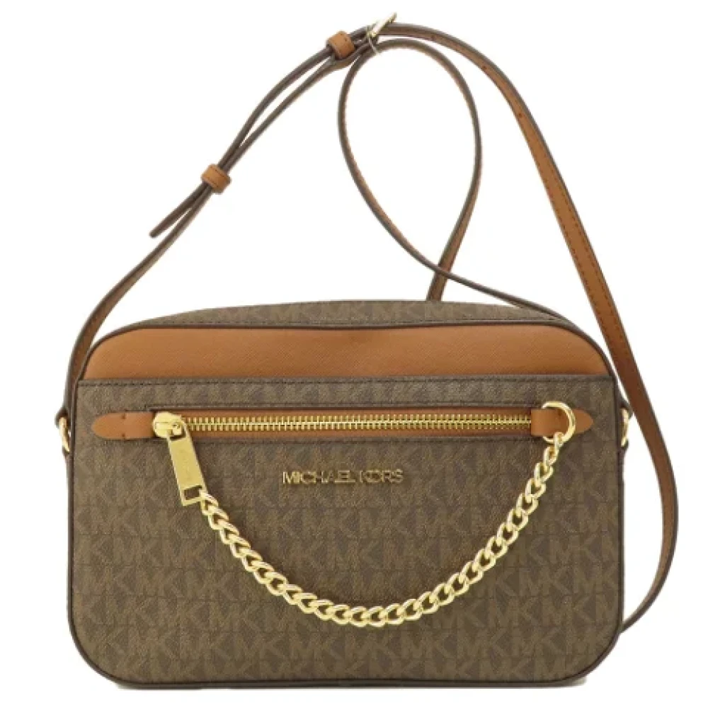 Michael Kors Pre-owned Canvas shoulder-bags Brown Dames