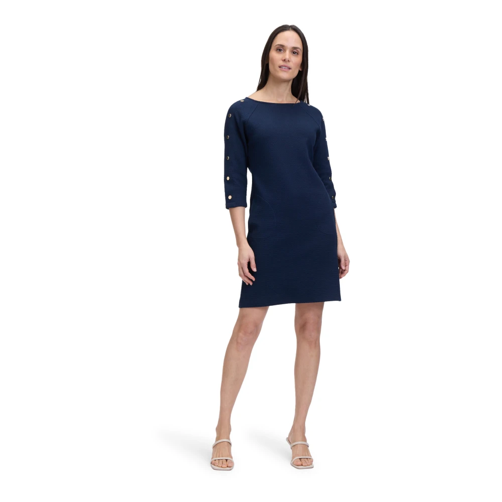 Betty Barclay Casual jurk met knopen Blue Dames