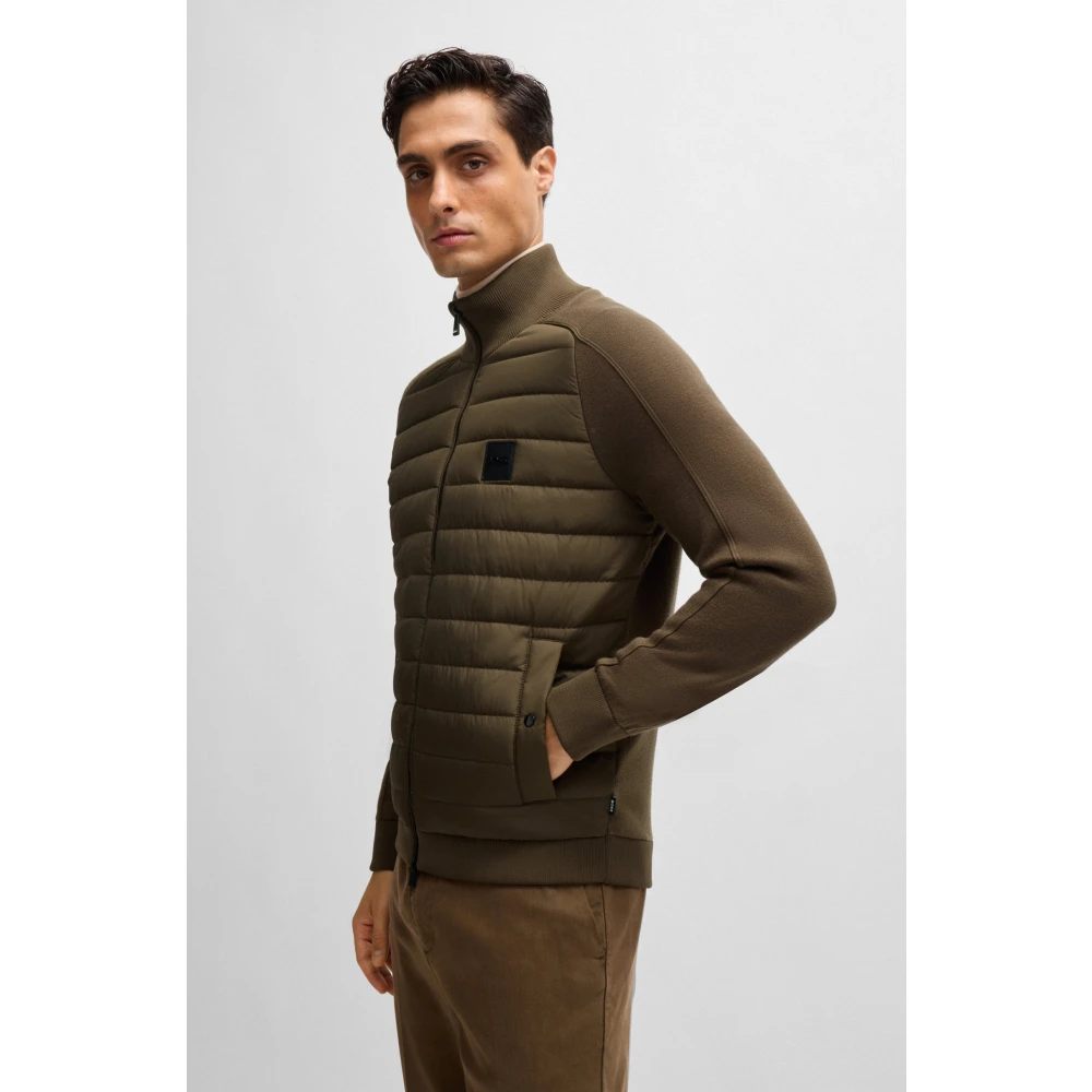Hugo Boss Stijlvolle Cardigan voor Mannen Green Heren