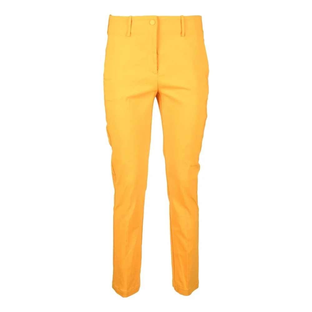 Liviana Conti Elegante Viscose Blend Broek Yellow Dames