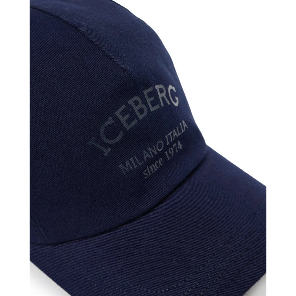 Iceberg Blauwe Milano Italia Baseballpet Blue Heren