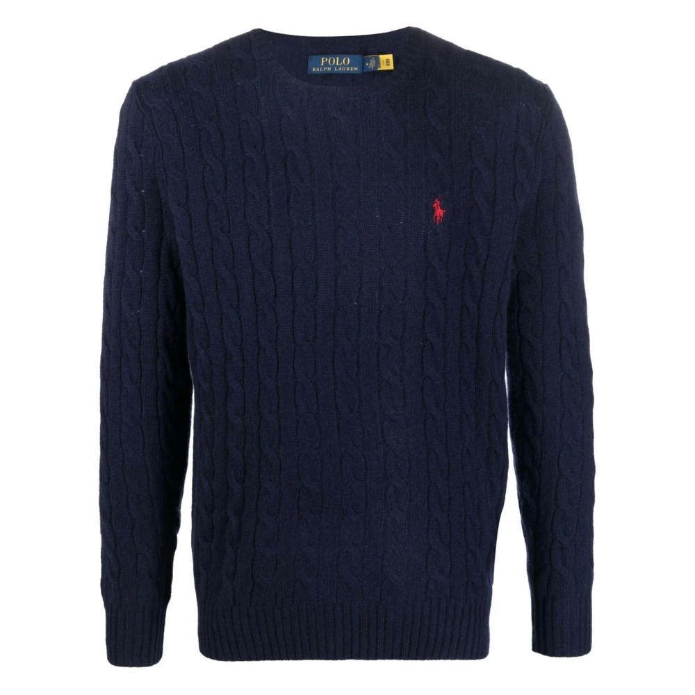 Ralph Lauren Luxe Wol Kasjmier Knitwear Blue Heren