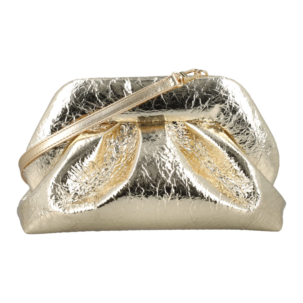 THEMOIRè Gouden Tia Clutch Vegan Leren Handtas Yellow Dames