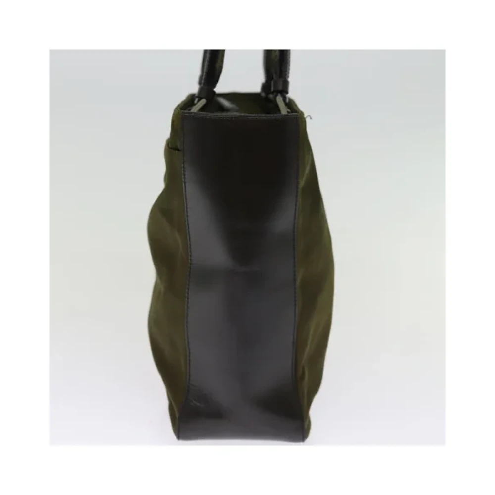 Prada Vintage Pre-owned Nylon prada-bags Green Dames