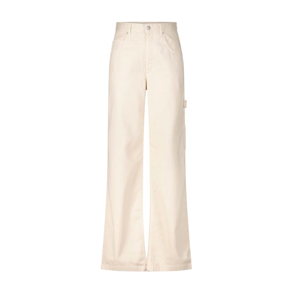 Isabel marant High-Waist Wide Leg Jeans Beige Dames