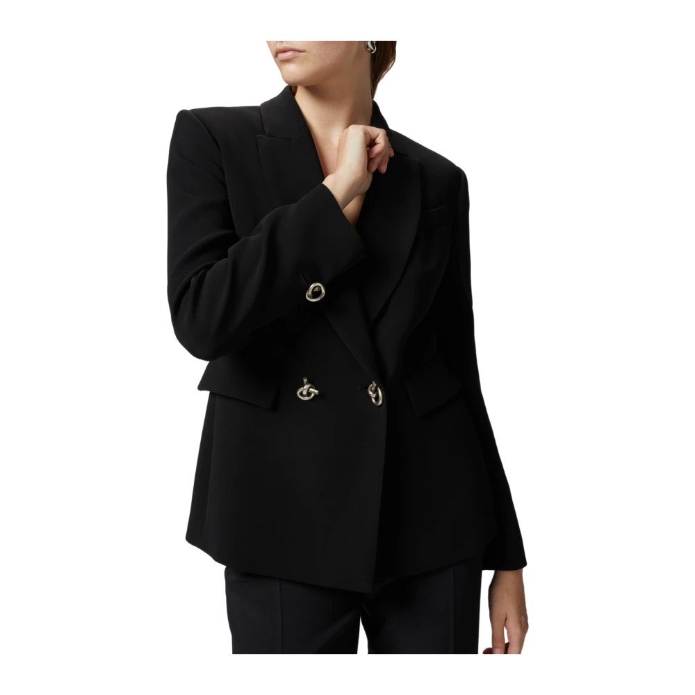 pinko Grenoble Technische Cady Jas in Zwart Black Dames