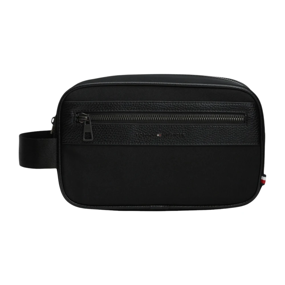 Tommy Hilfiger Herren Schwarz Kosmetiktasche Th Repreve Washbag Am0am14514 - Image 5