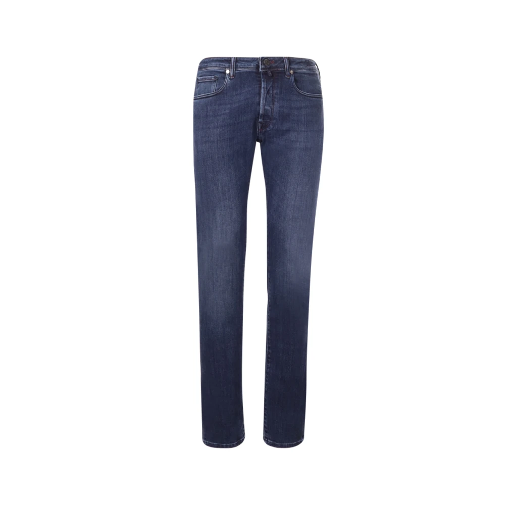 Incotex Blauwe Divisie Slim Fit Jeans Blue Heren