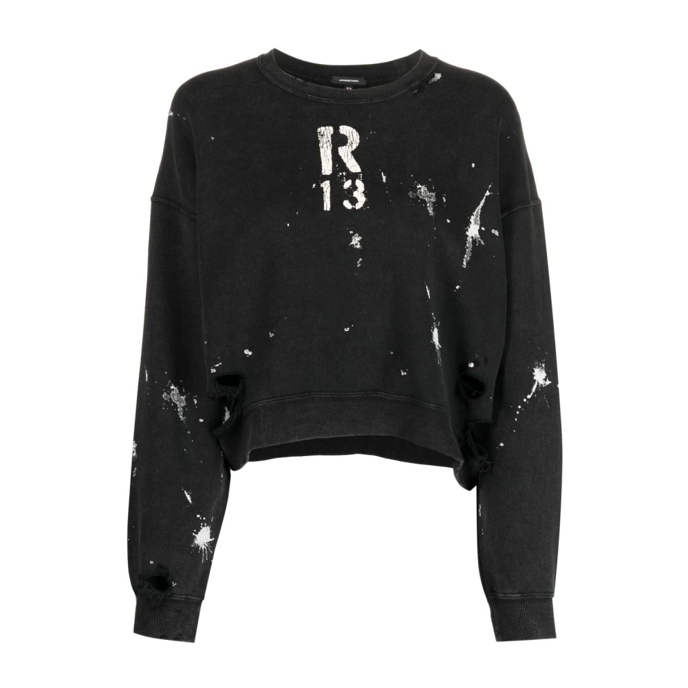 R13 Sweatshirts Black Dames