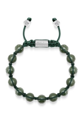 menand-39-s-beaded-bracelet-with-glossy-green-matte-green-ceramic-andamp-silver