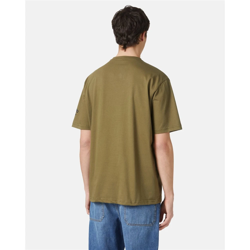 Iceberg De Re-Edit T-shirt met cartoon graphics Green Heren