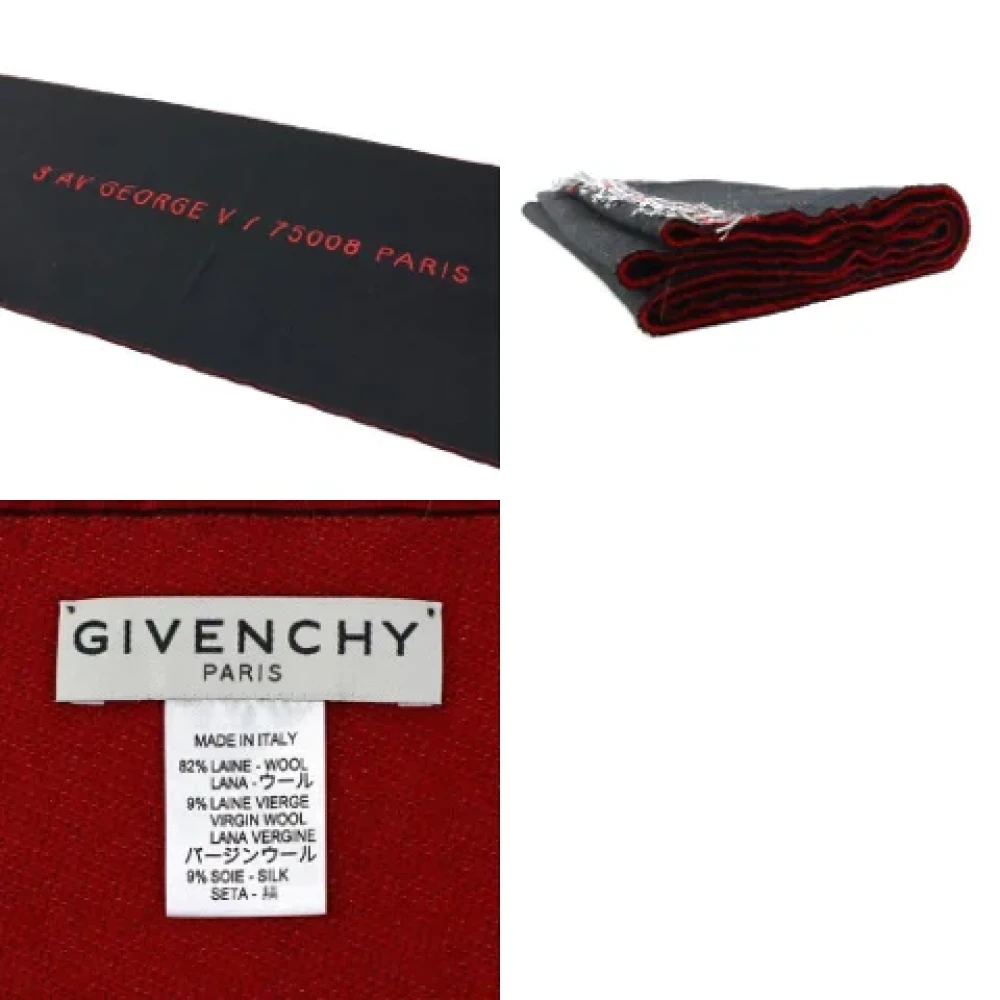 Givenchy Pre-owned Silk scarves Black Dames