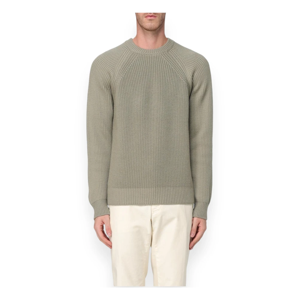 Zanone Ronde Hals Trui Gray Heren