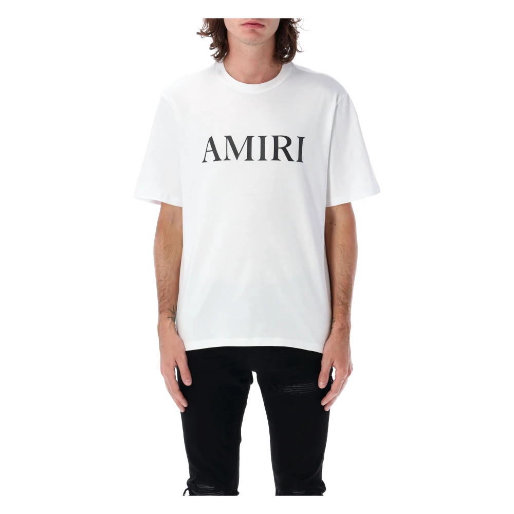 Amiri Wit Core Logo T-Shirt White Heren