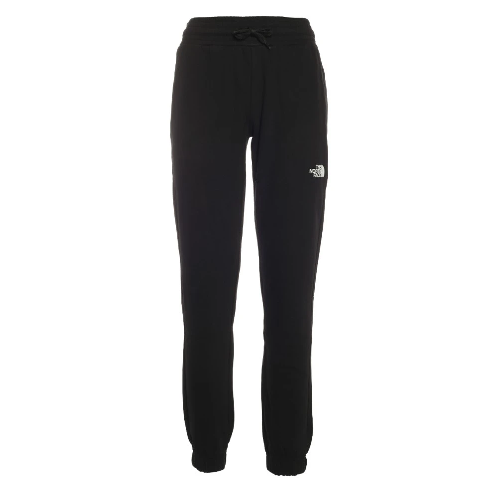 The North Face Zwarte katoenen sweatpants met elastische tailleband Black Dames
