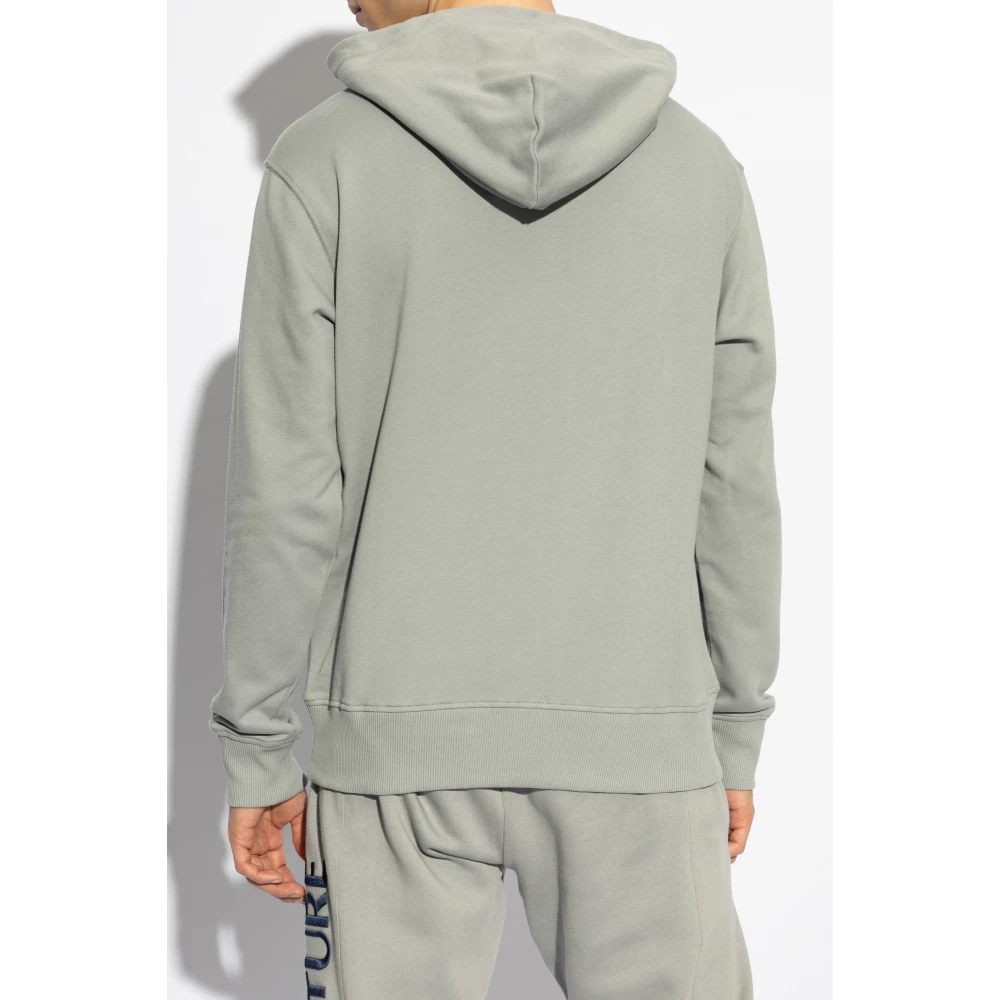 Versace Jeans Couture Sweatshirt met logoplaatje Gray Heren