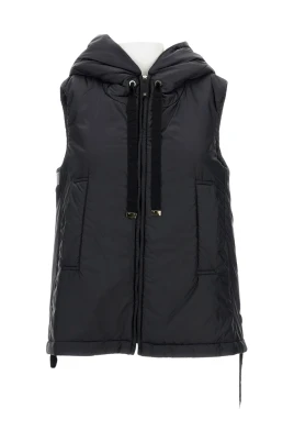 Gilet imbottito con cappuccio