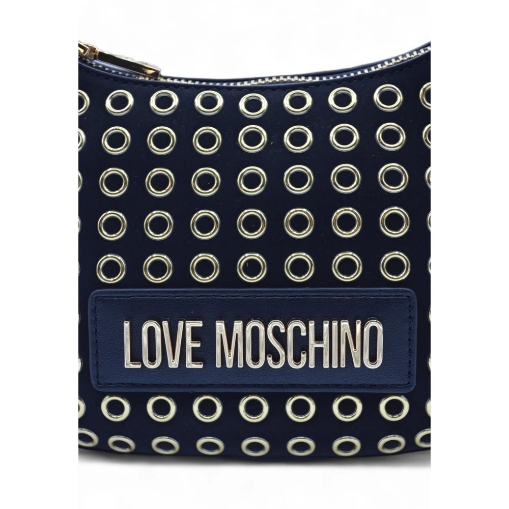 Love Moschino Iconische Handtassen met Rits Sluiting Black Dames