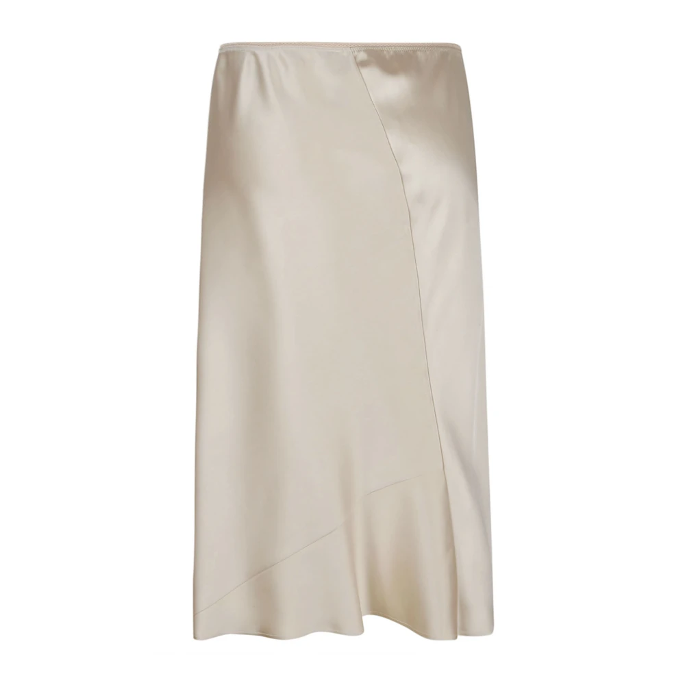 N21 Viscose Rok Gemaakt in Italië Beige Dames